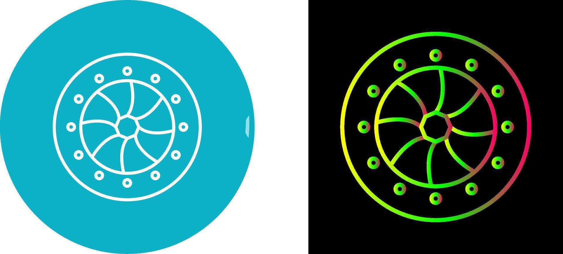 Unique Optical Diaphram Icon Design vector