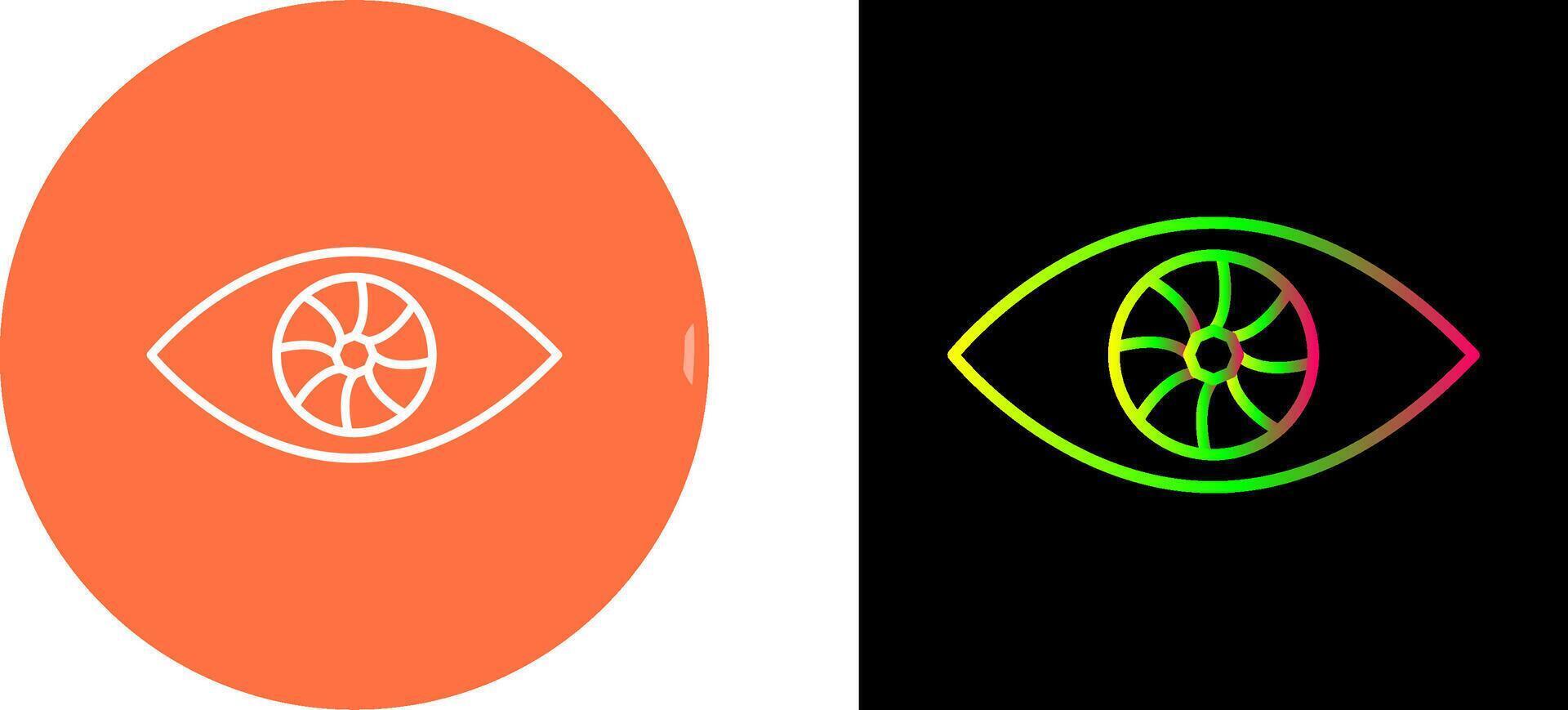 Unique Eye Icon Design vector