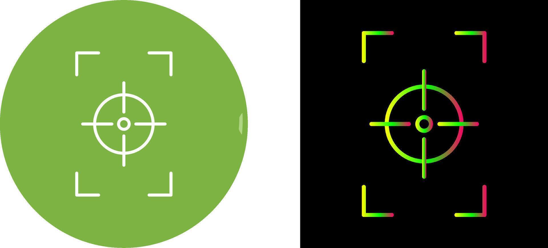 Unique Focus Vertical Icon Design vector