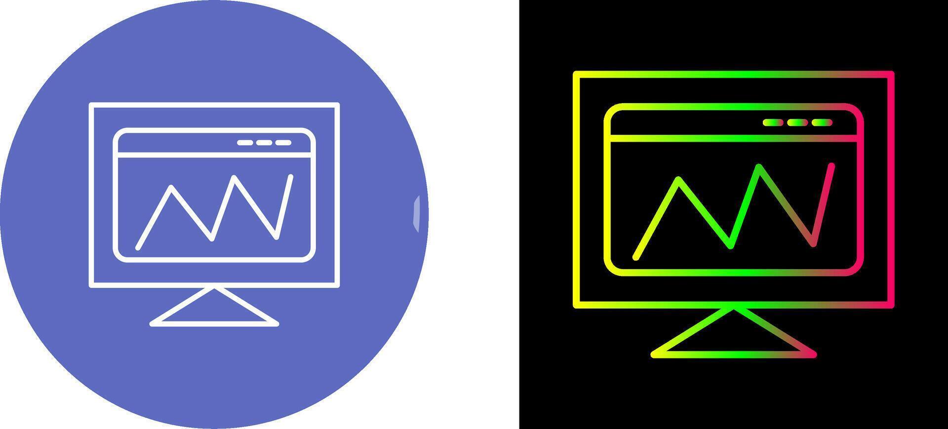 Web Analysis Icon Design vector