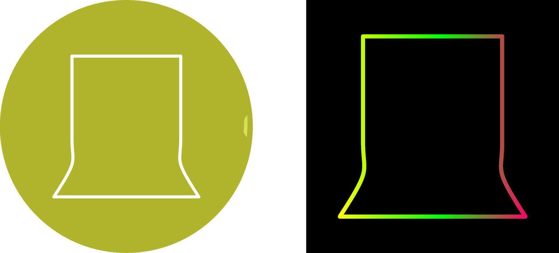 Unique Back Stand Icon Design vector