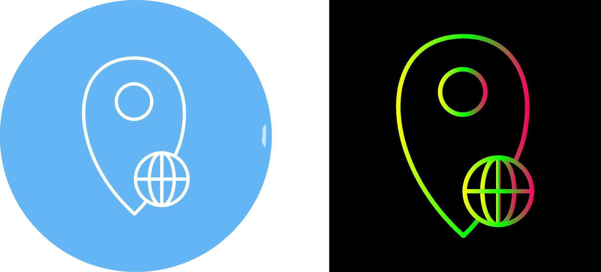 Global Locations Icon Design vector