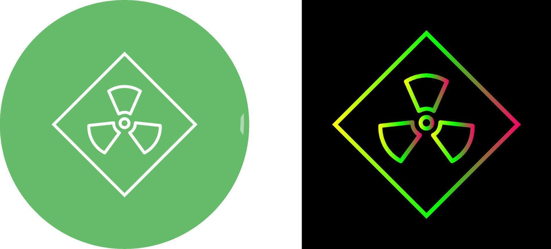 Radiation Icon Design vector