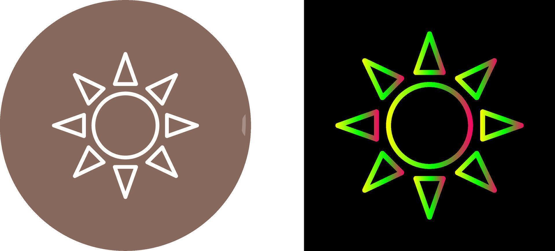 UV Radiation Icon Design vector