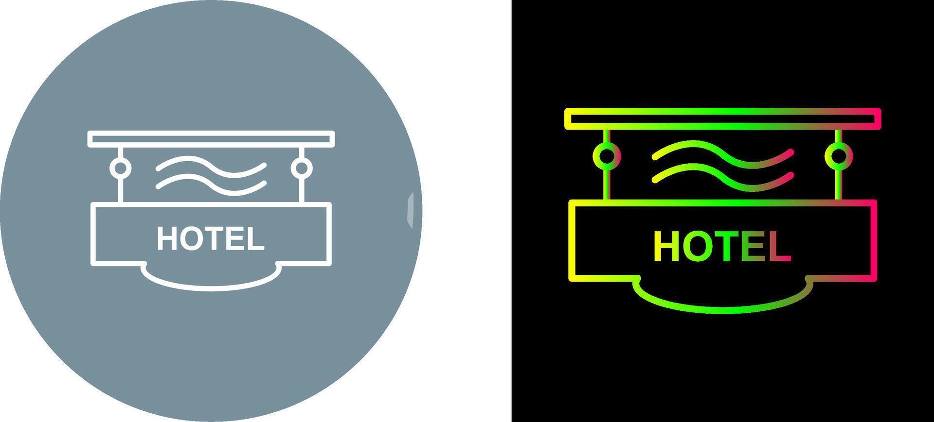 Hotel Sign Icon Design vector
