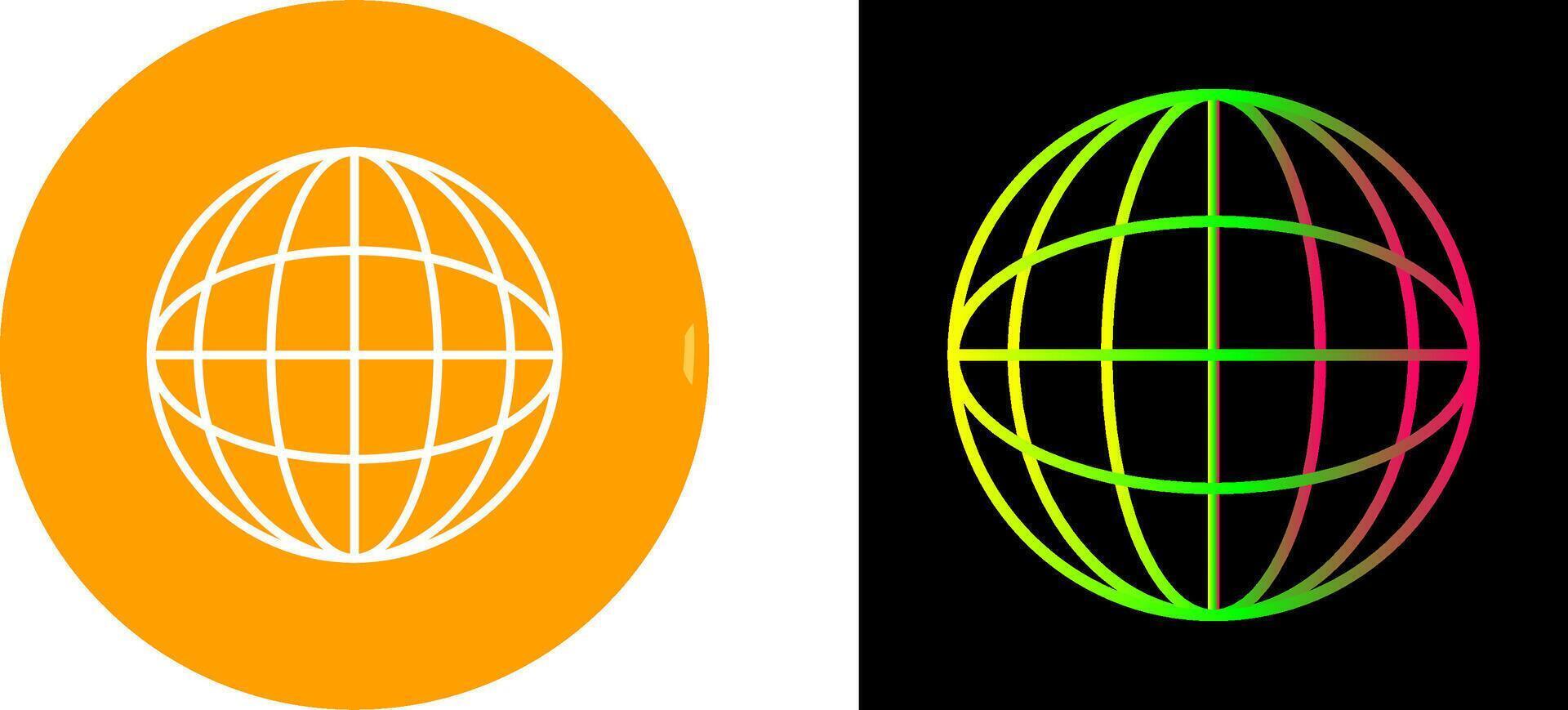 Globe Icon Design vector