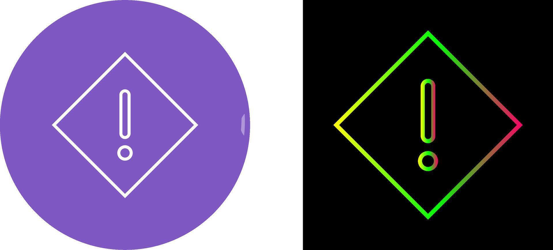 Warning Icon Design vector