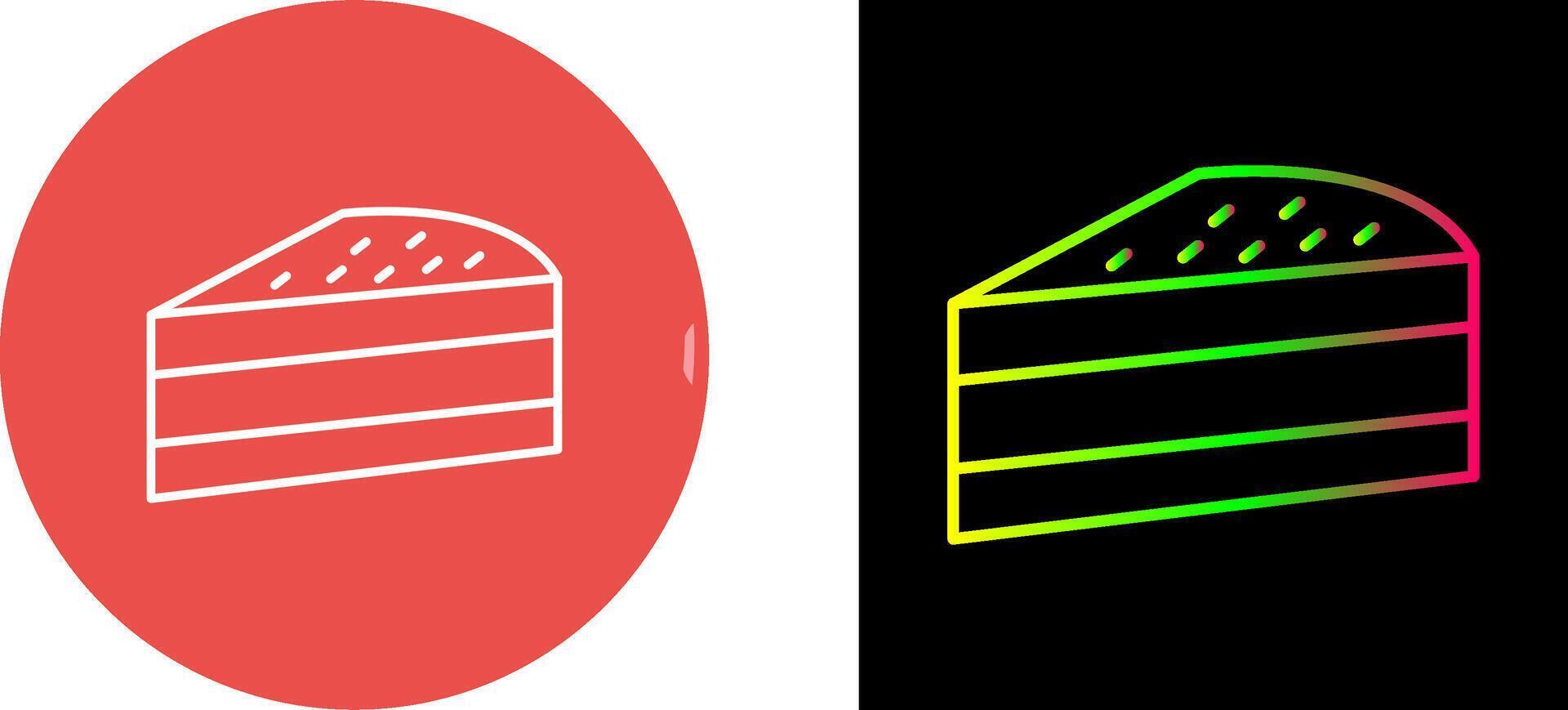 Cake Slice Icon Design vector