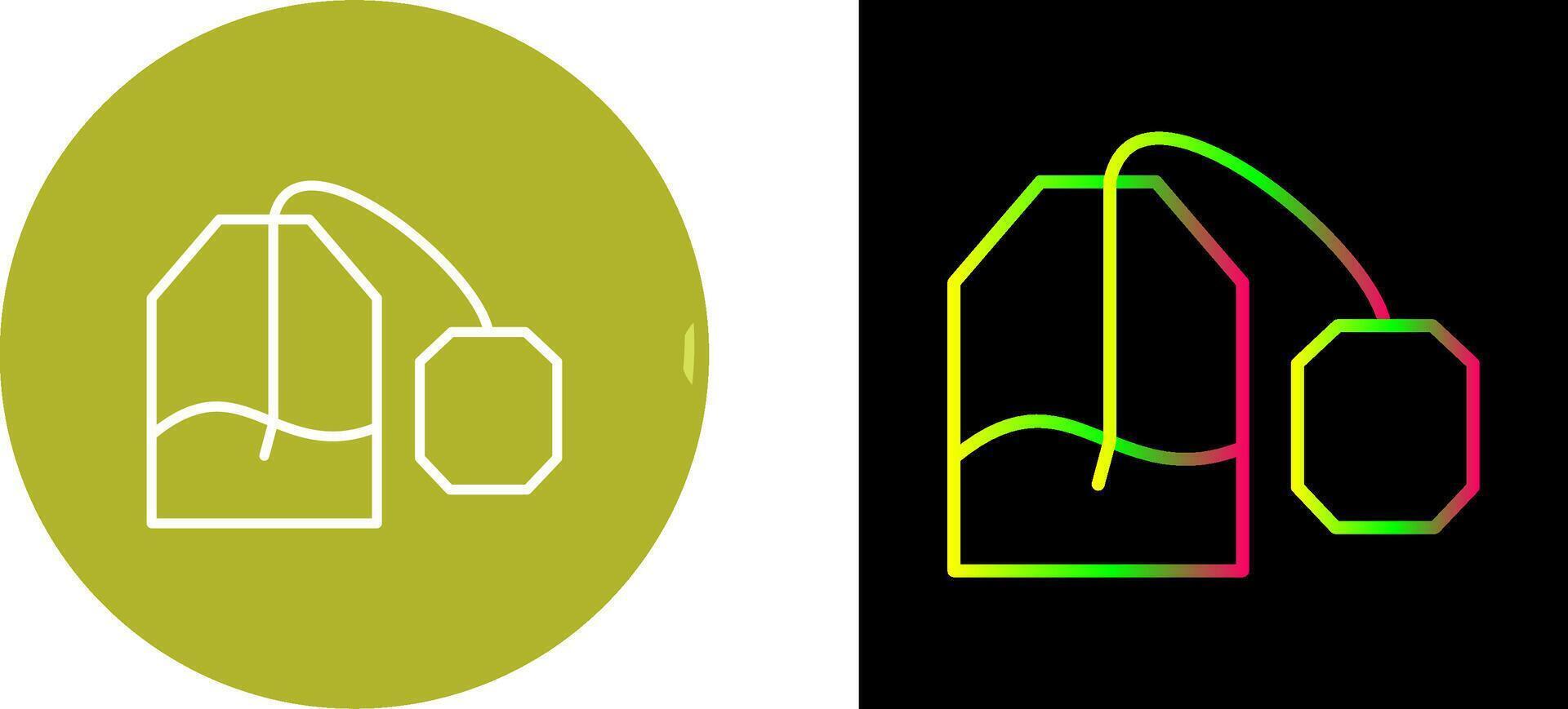 Tea Bag Icon Design vector