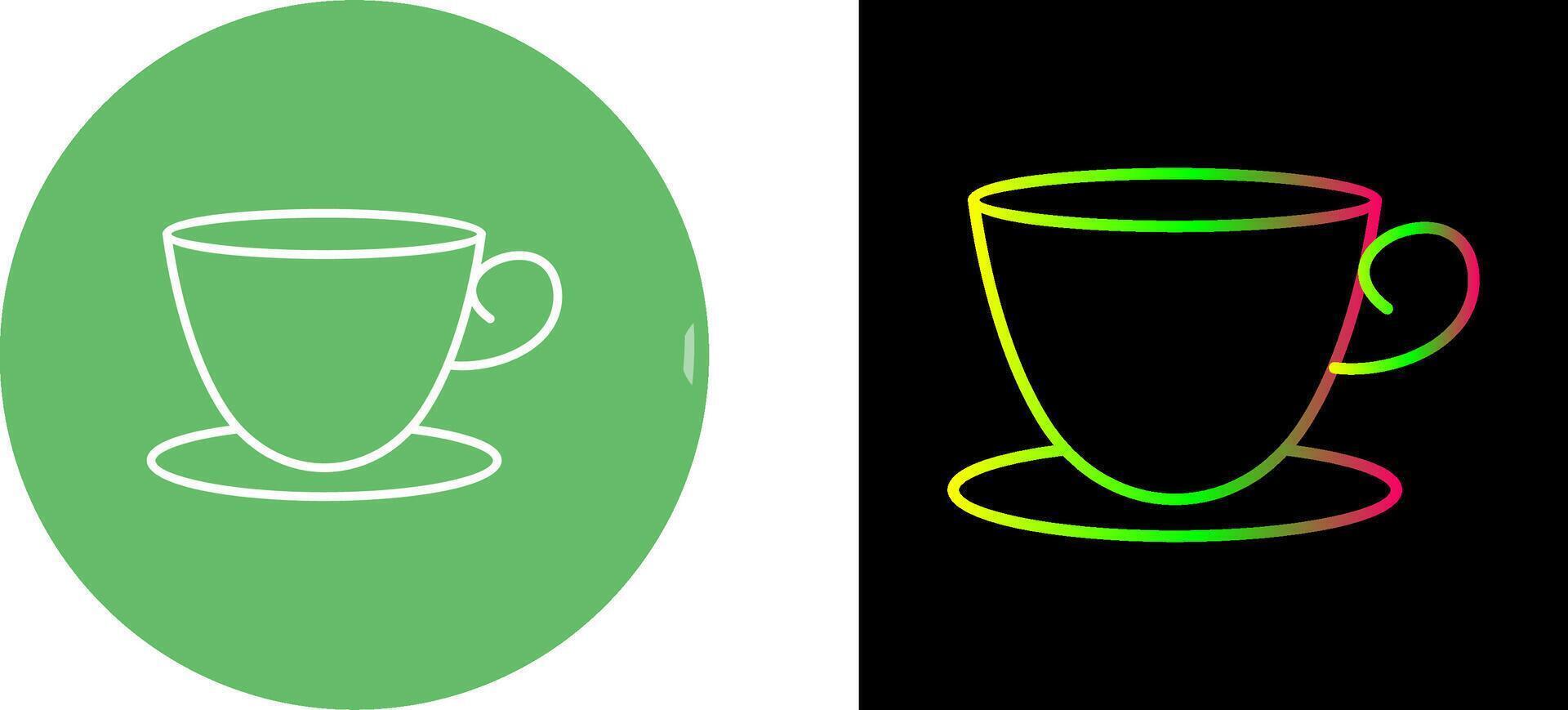 Tea Cup Icon Design vector