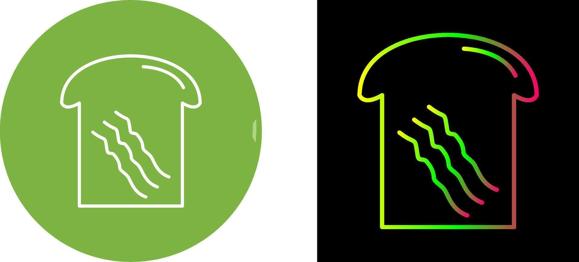 Toast Icon Design vector