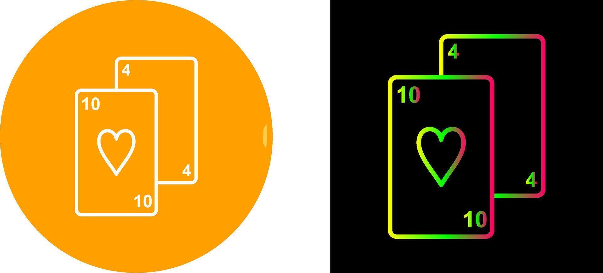 Playing Cards Icon Design vector