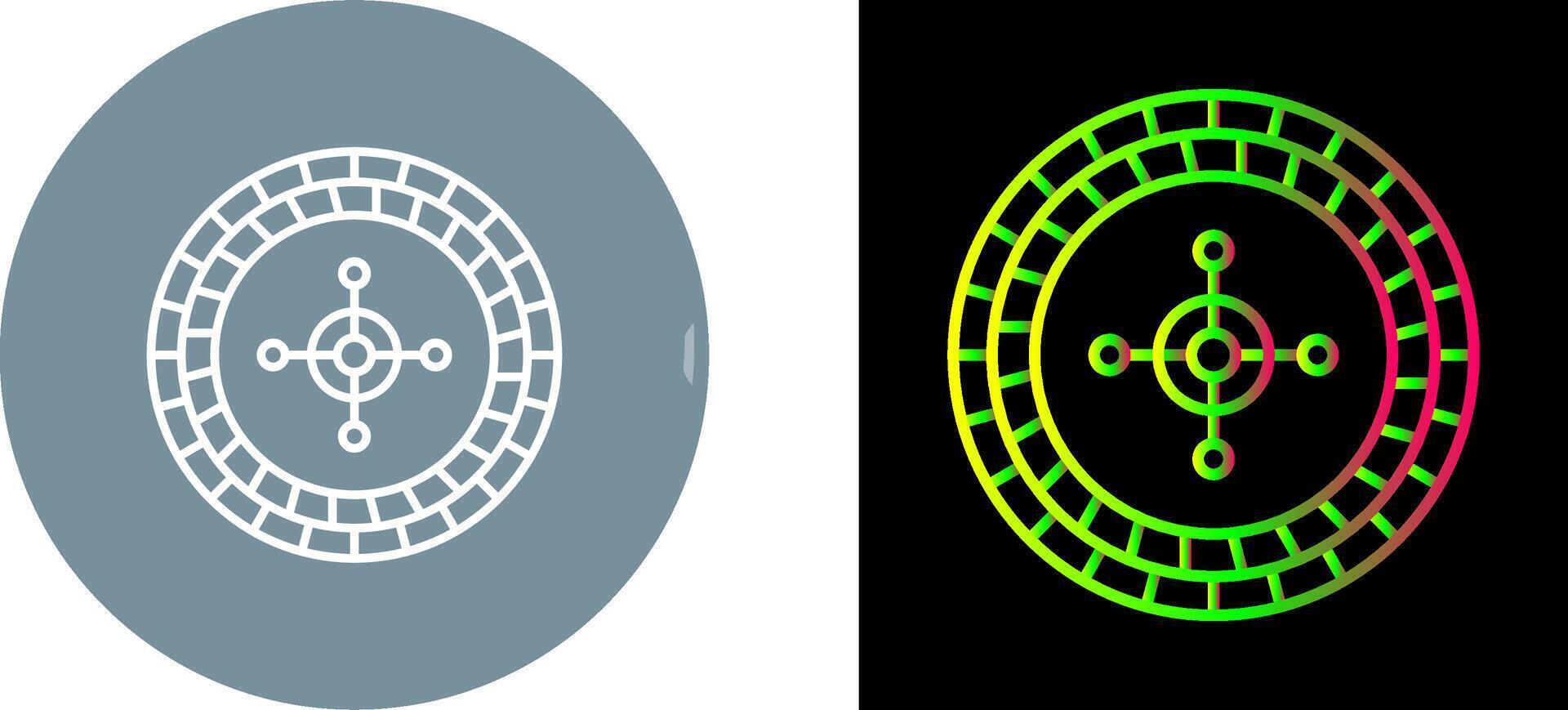 Roulette Icon Design vector