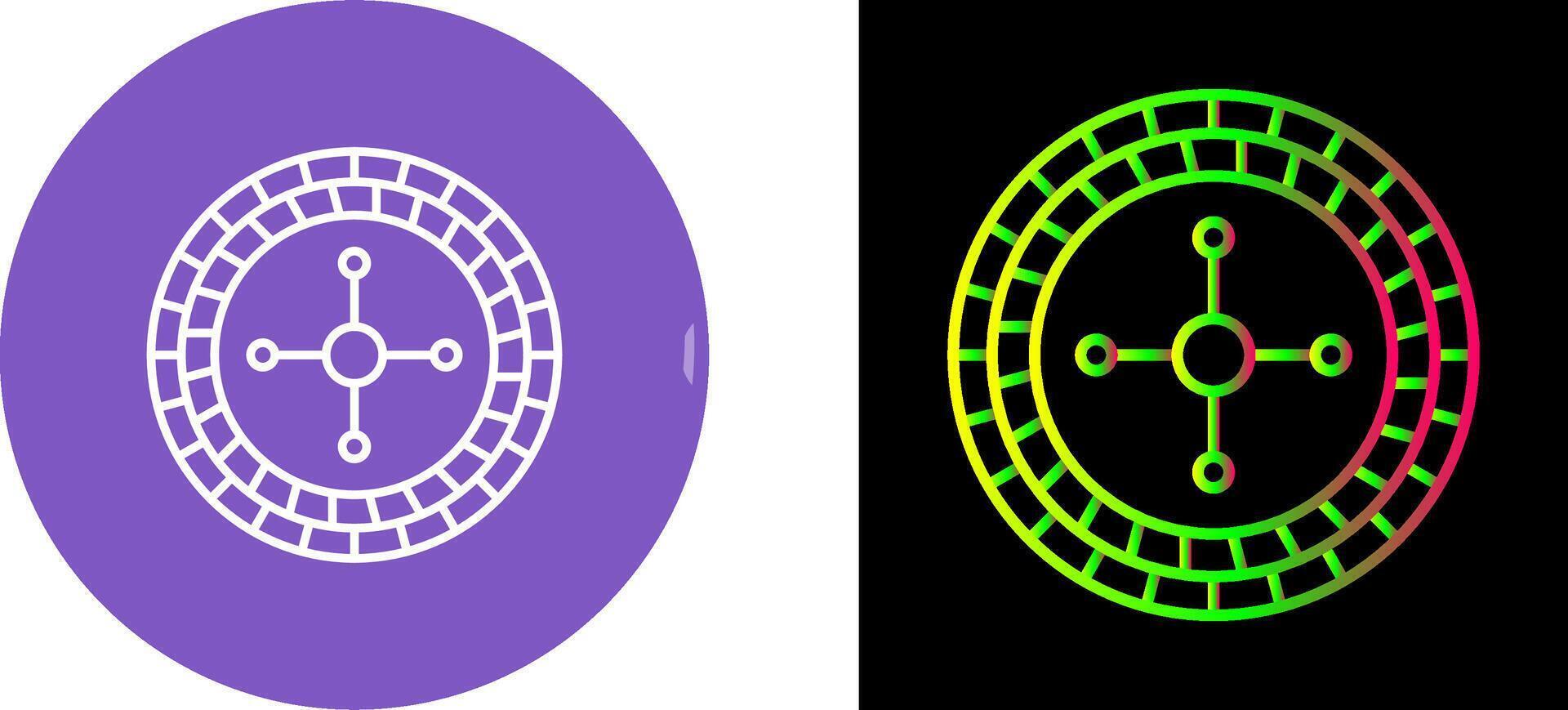 Roulette Icon Design vector