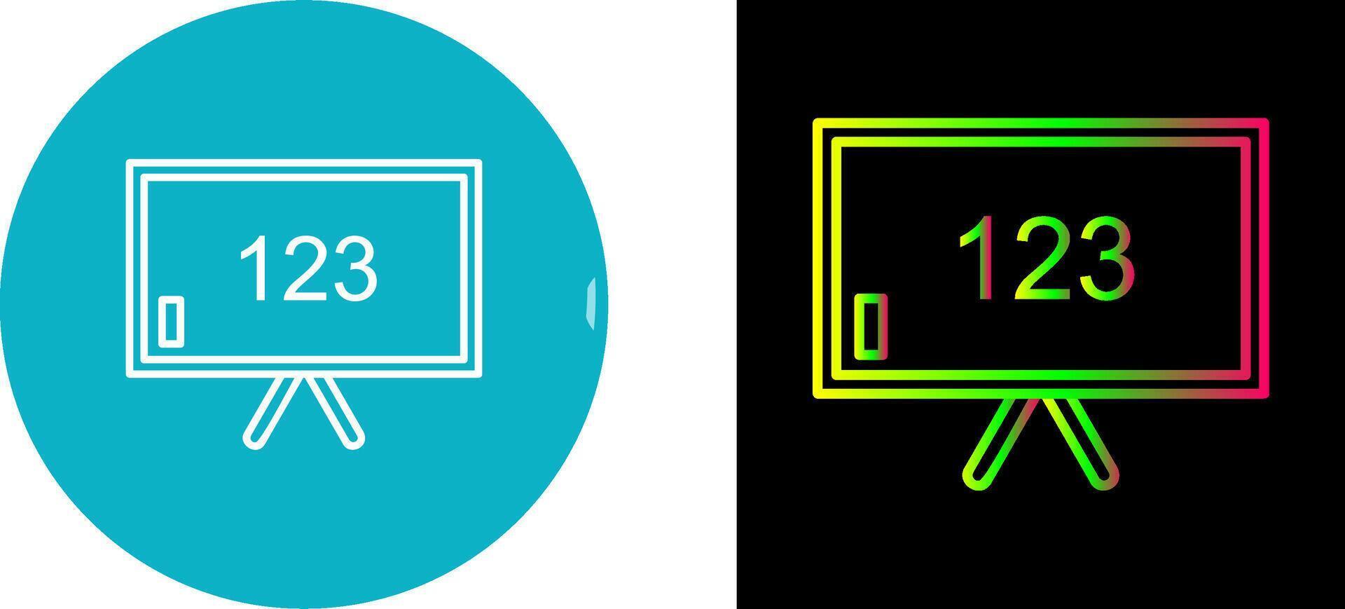 Unique Classroom Board Icon Design vector