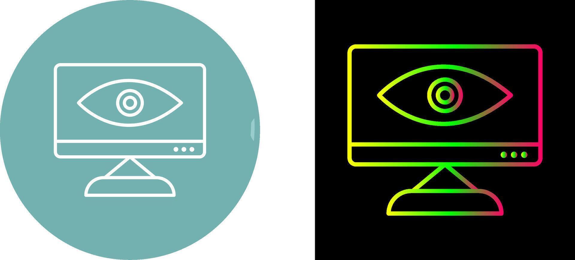 Unique Web Visibility Icon Design vector