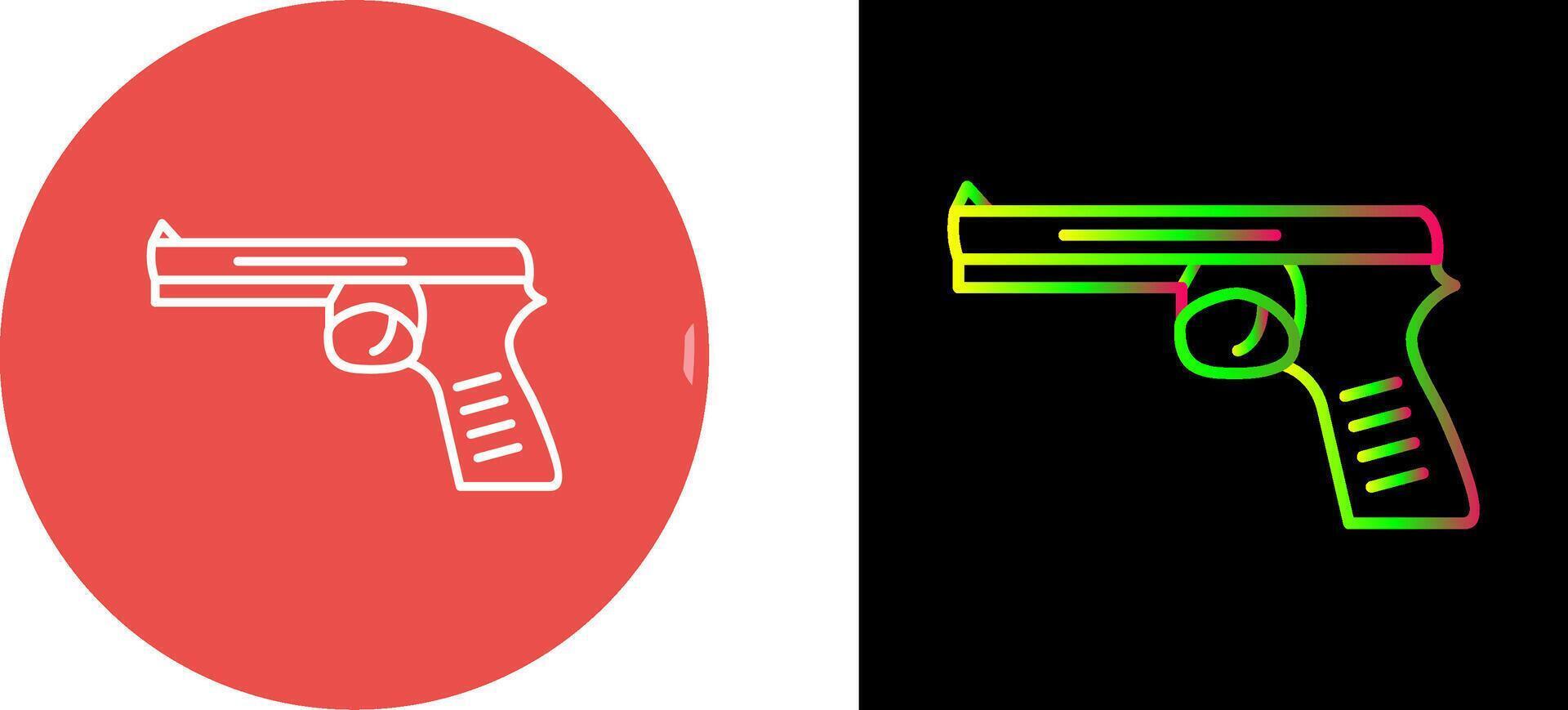 Unique Pistol Icon Design vector