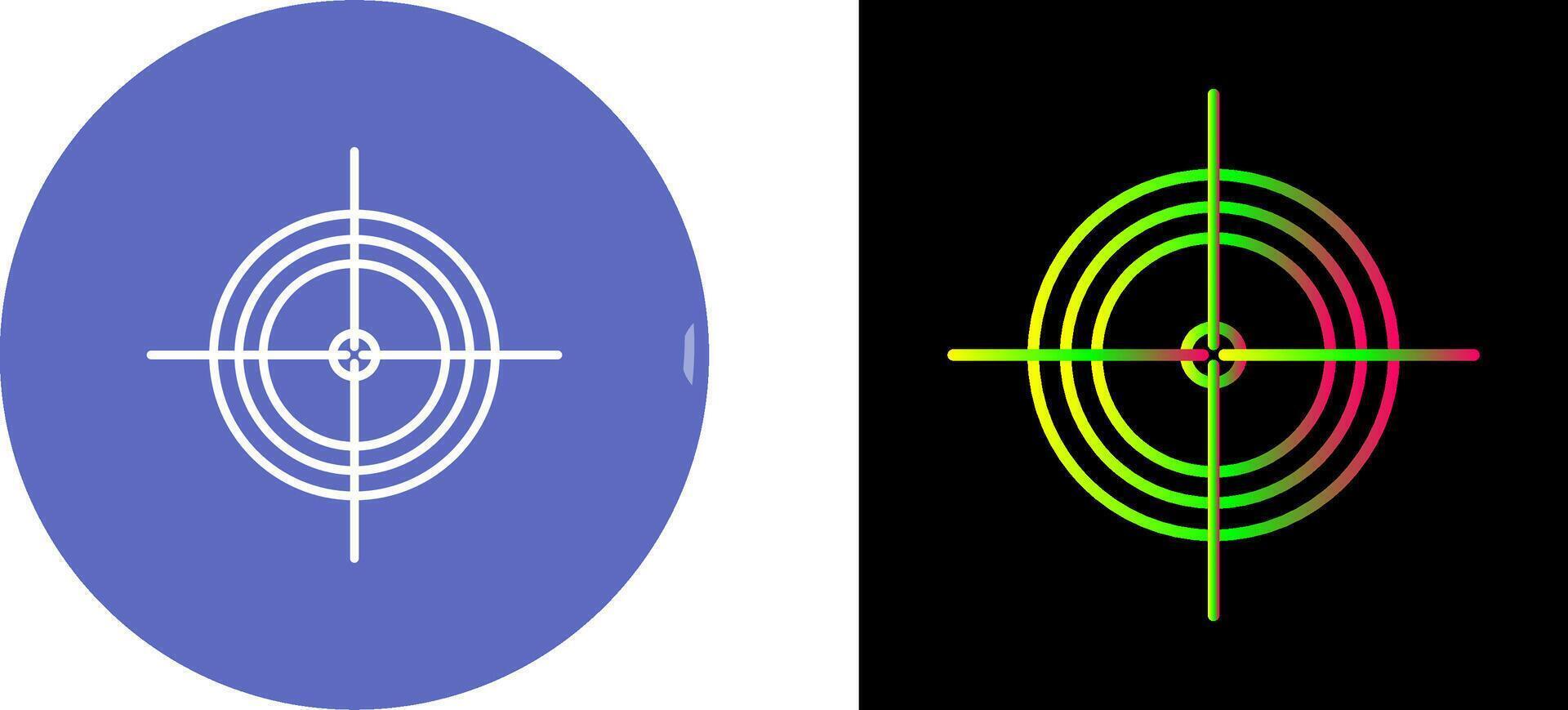 Unique Target Icon Design vector