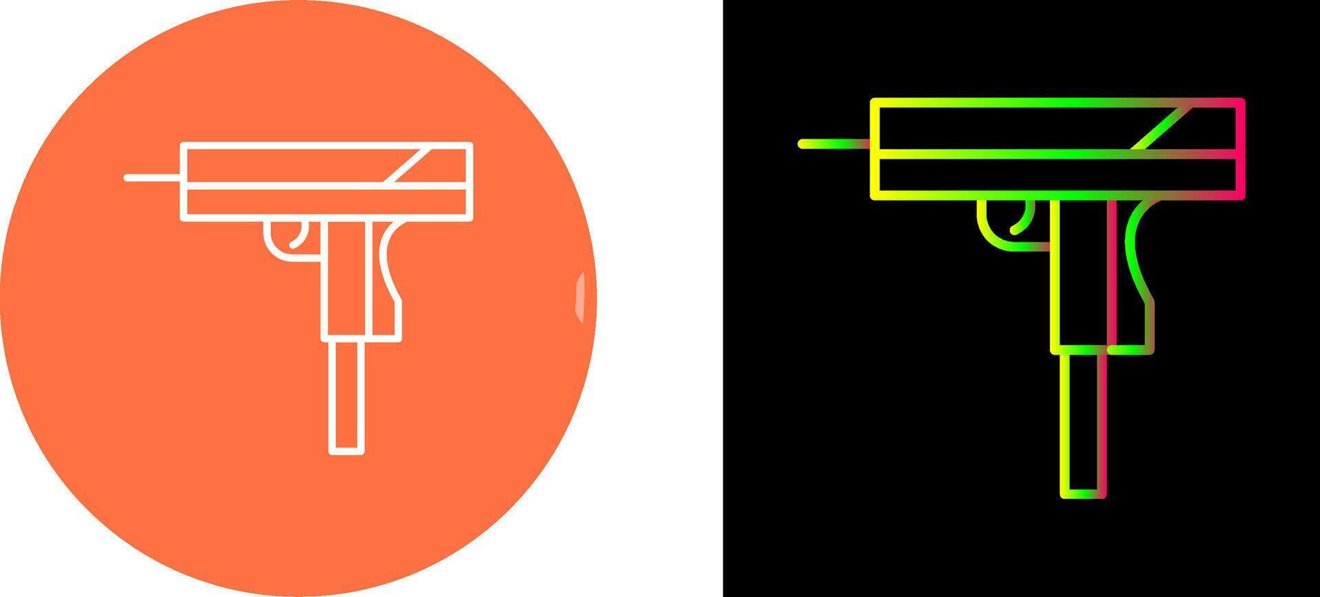 Unique Gun Icon Design vector