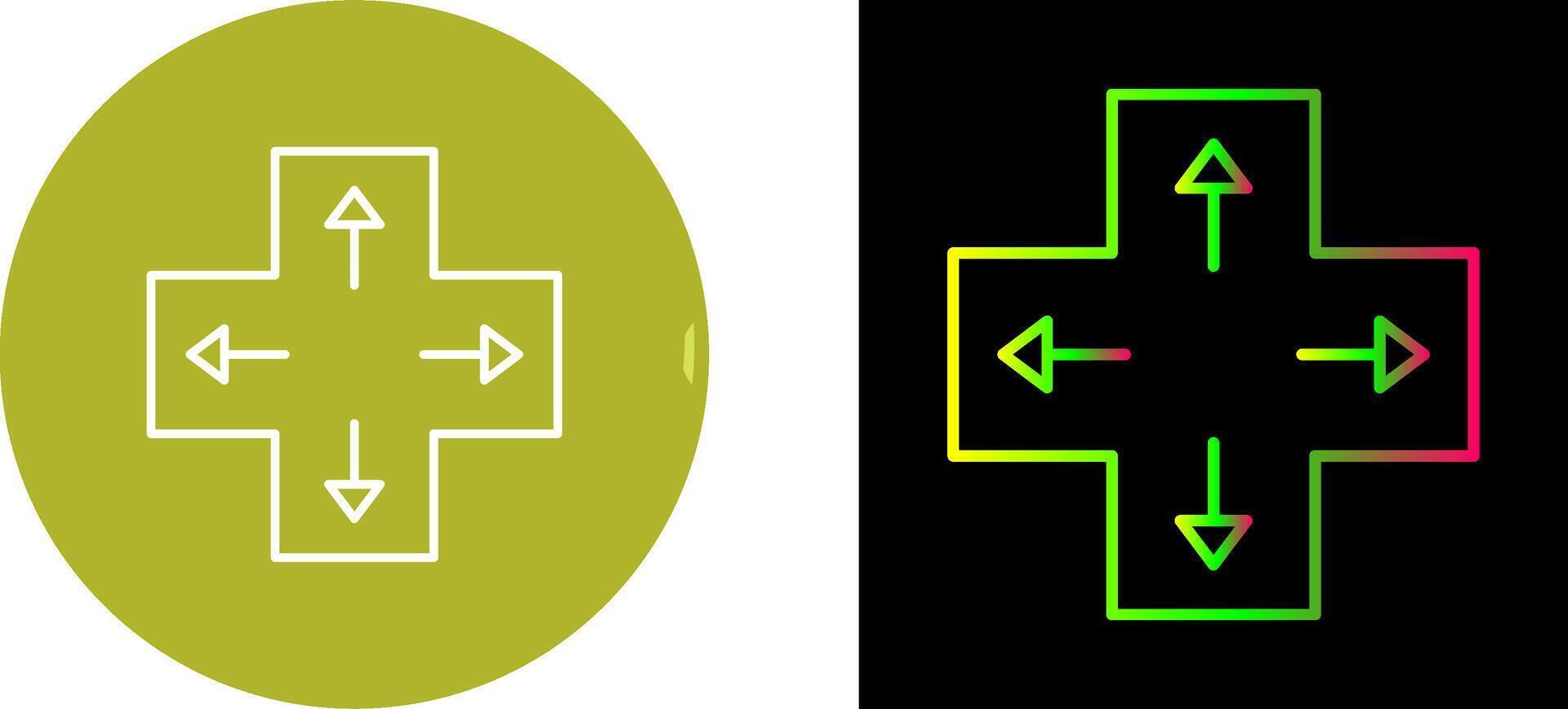 Unique Direction Keys Icon Design vector