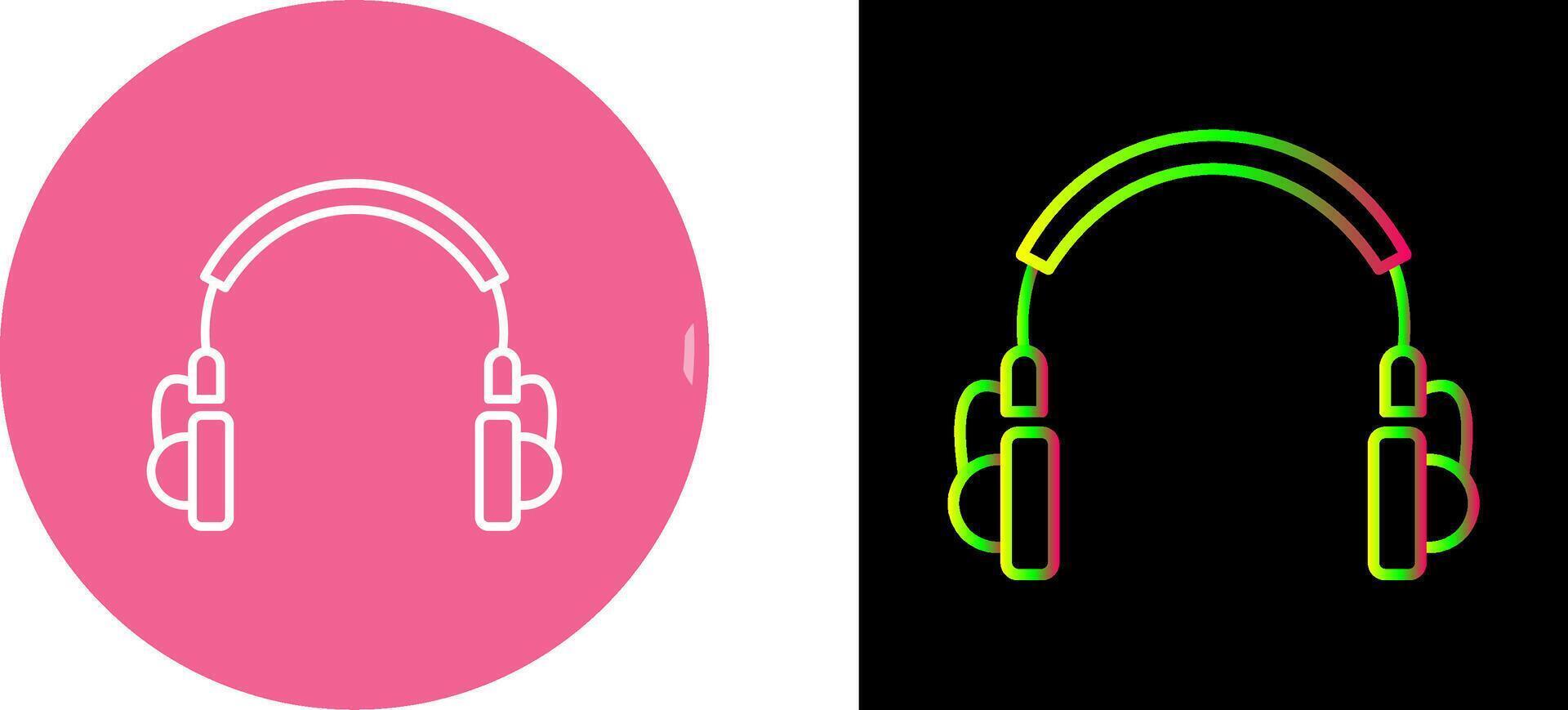 Unique Headphones Icon Design vector