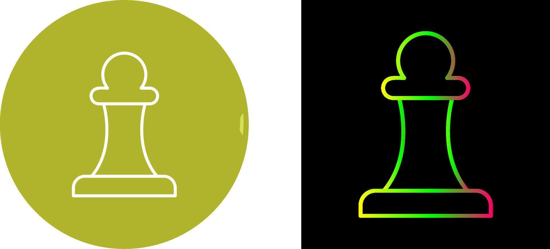 Unique Pawn Icon Design vector
