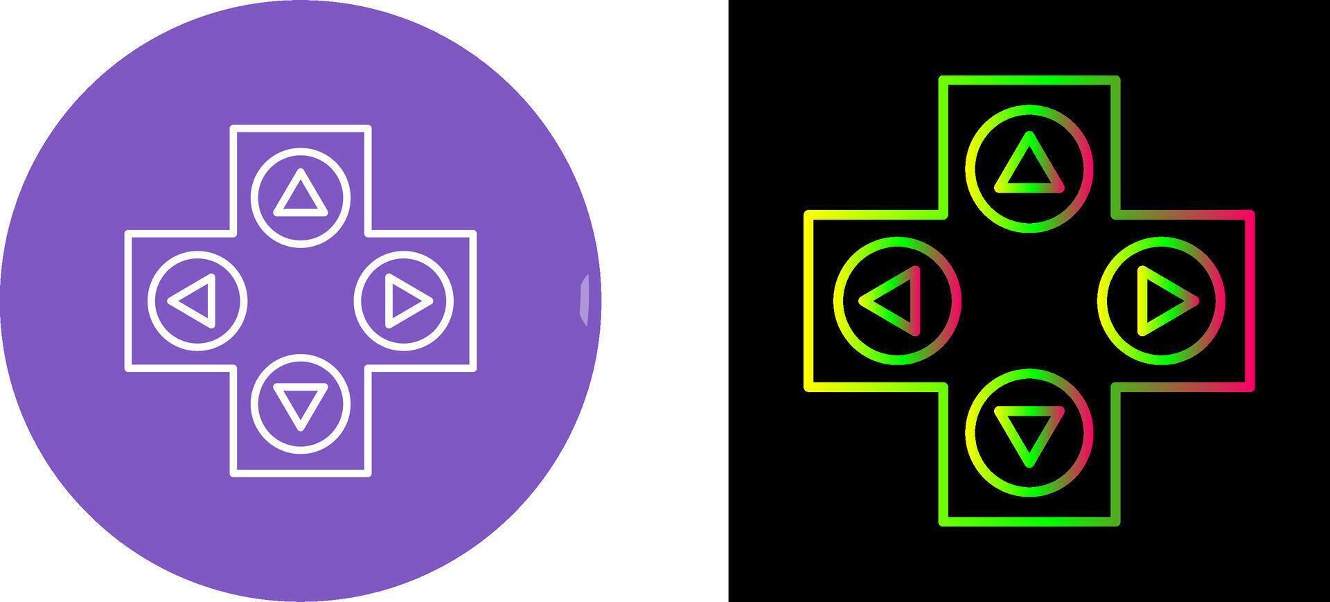 Unique Gaming Control Icon Design vector