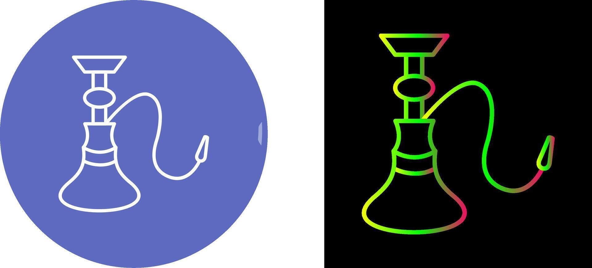 Unique Hookah Icon Design vector