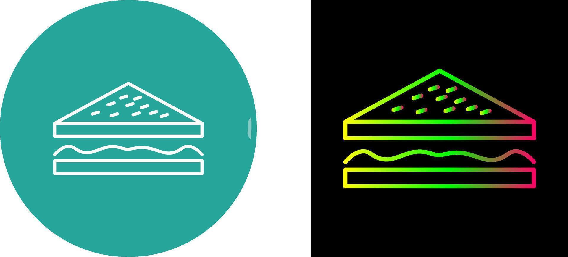 Unique Sandwich Icon Design vector