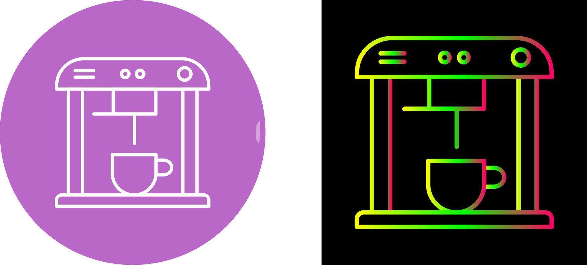 Unique Coffee Machine Icon Design vector