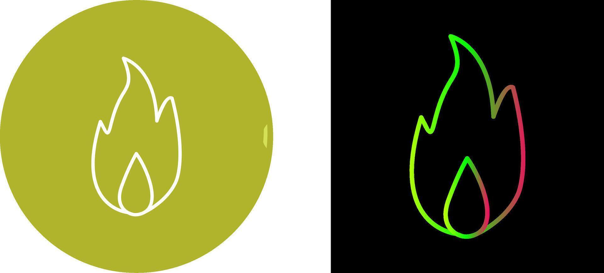 Unique Fire Icon Design vector
