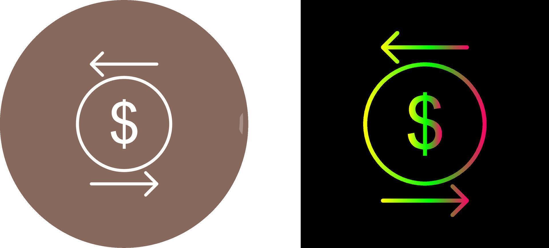 Unique Transcation Icon Design vector
