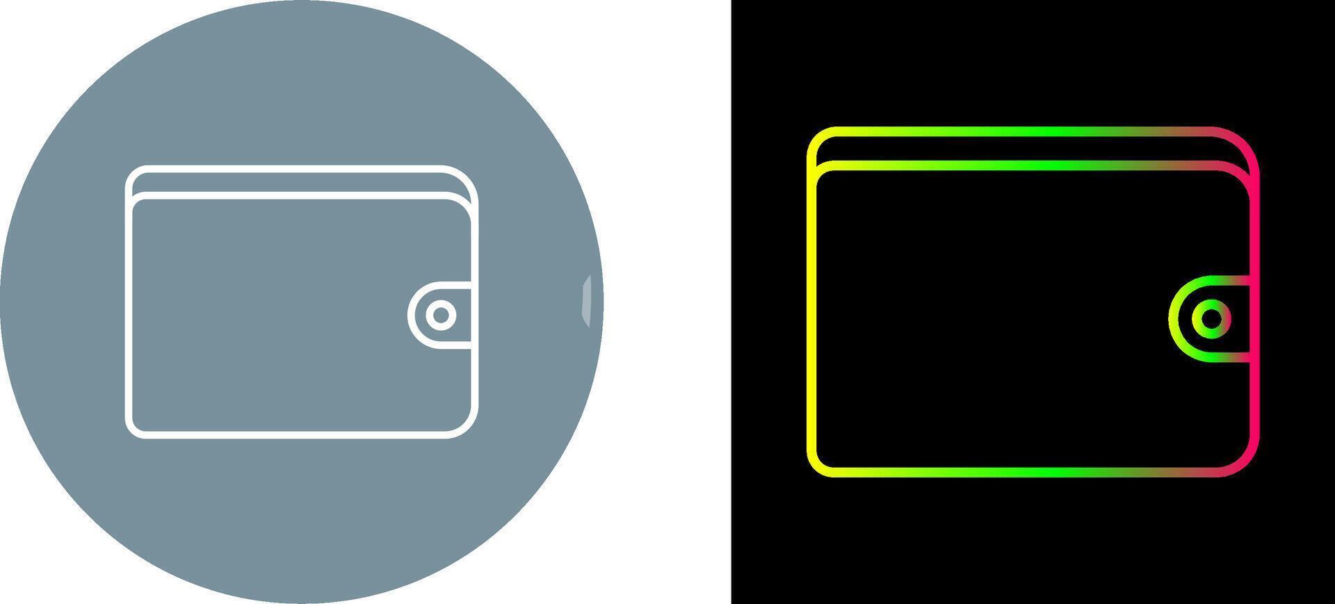 Unique Wallet Icon Design vector