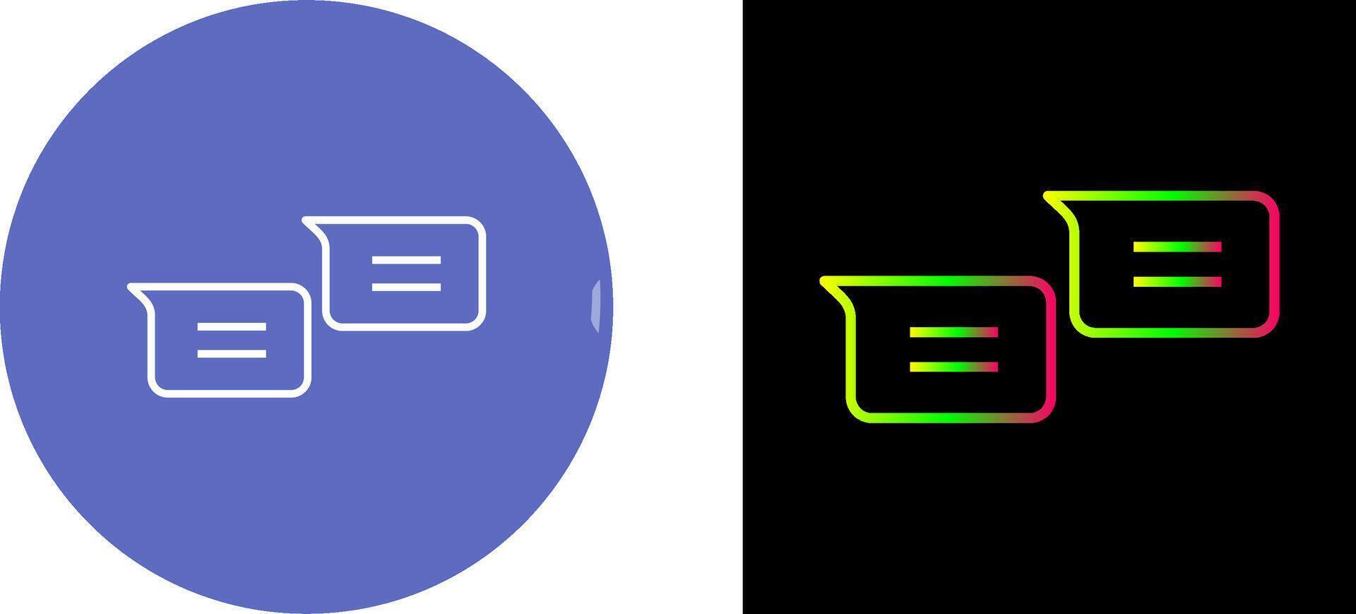 Unique Messages Icon Design vector