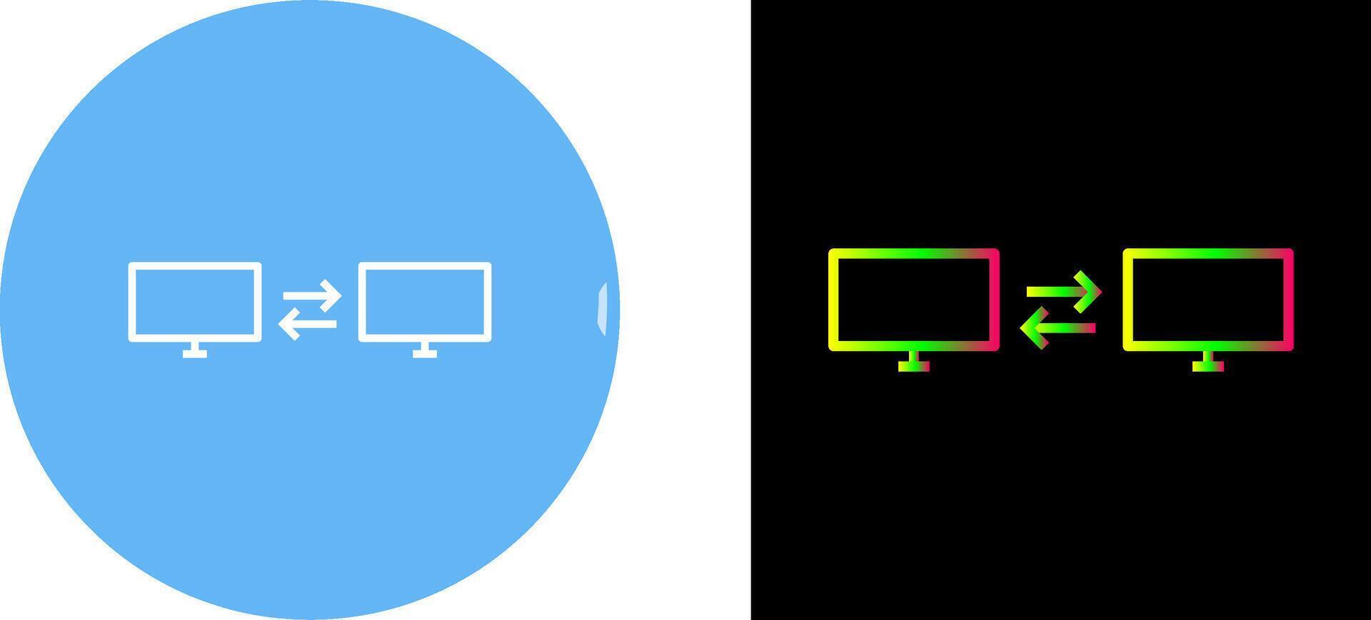 Unique Sharing Systems Icon Design vector