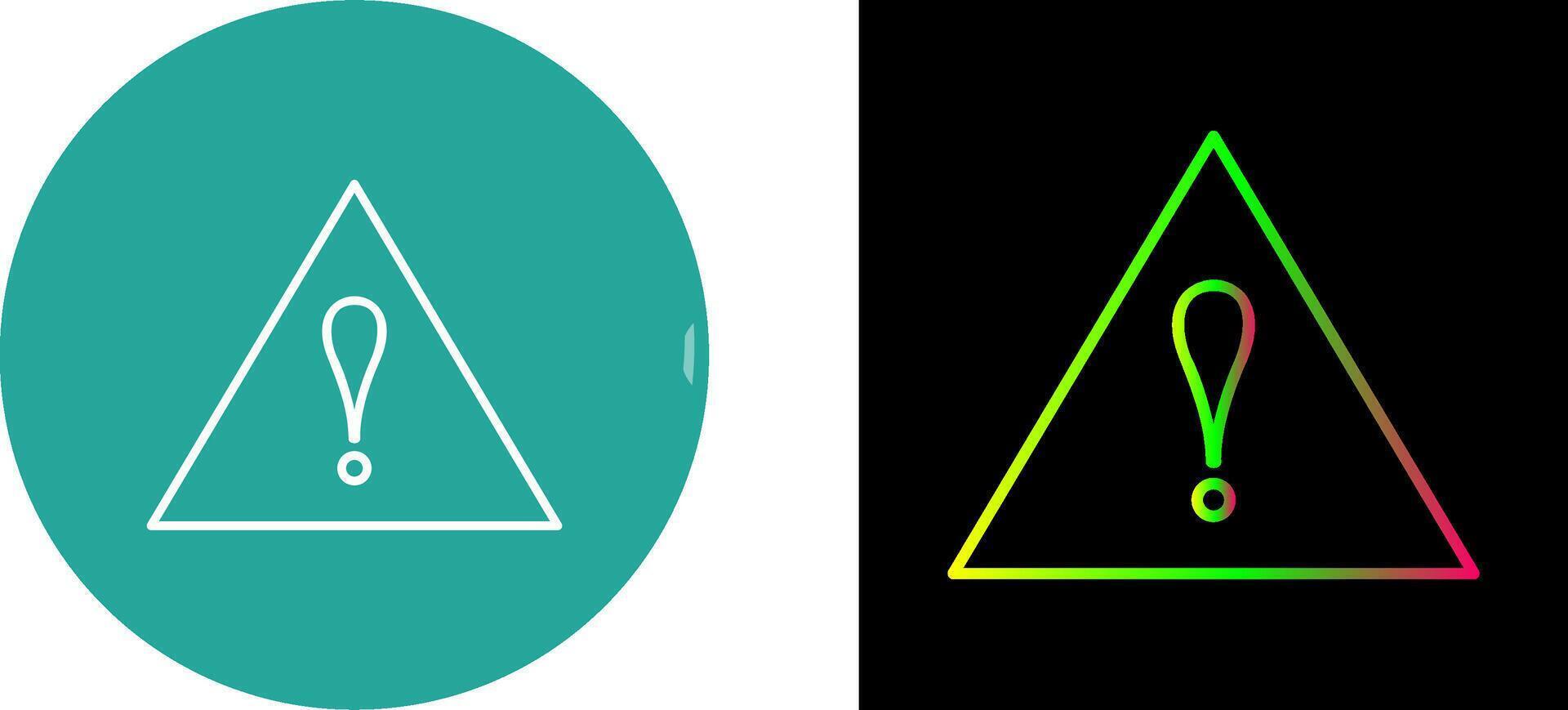 Unique Alert Icon Design vector