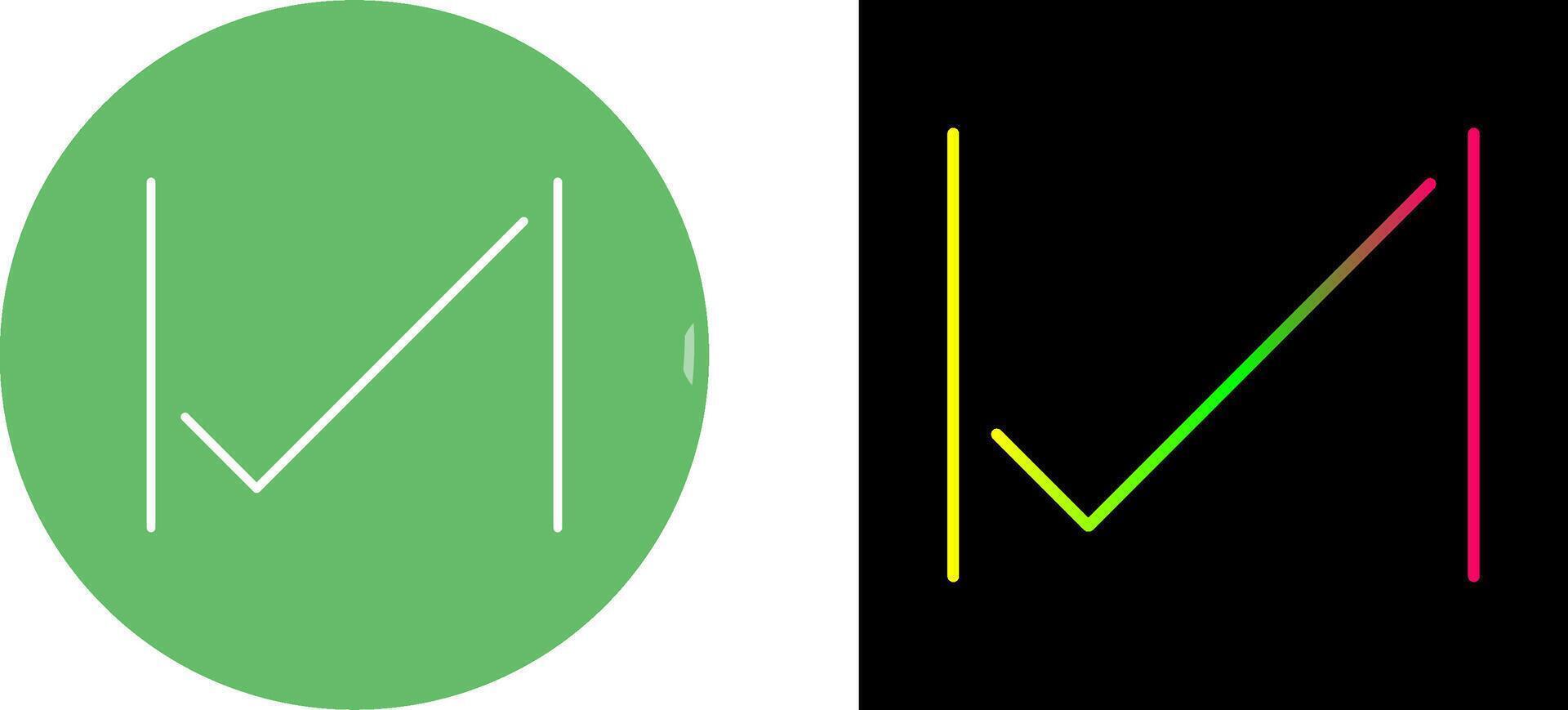 Unique Tick Icon Design vector