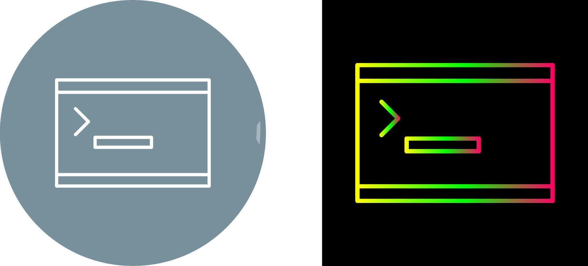 Unique Console Icon Design vector