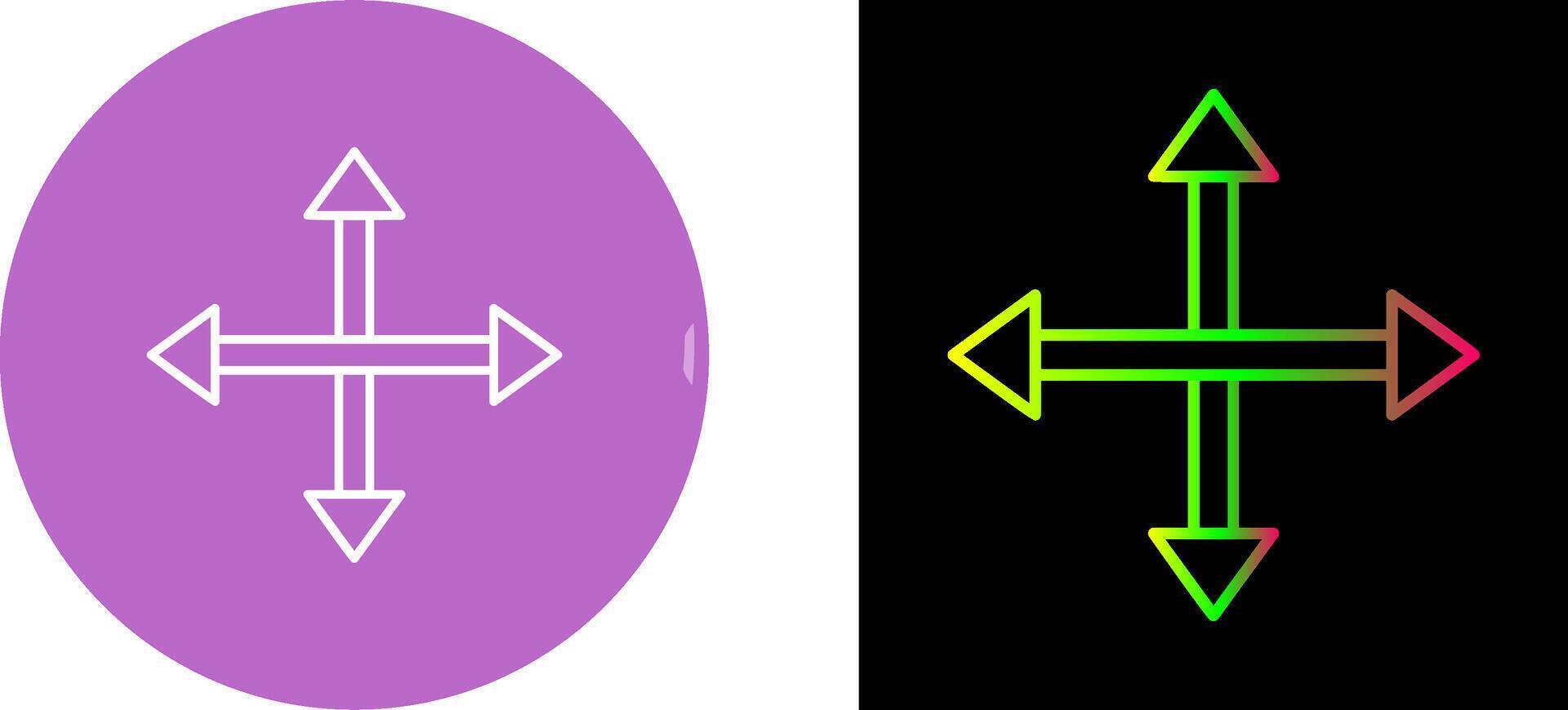Unique Move Icon Design vector