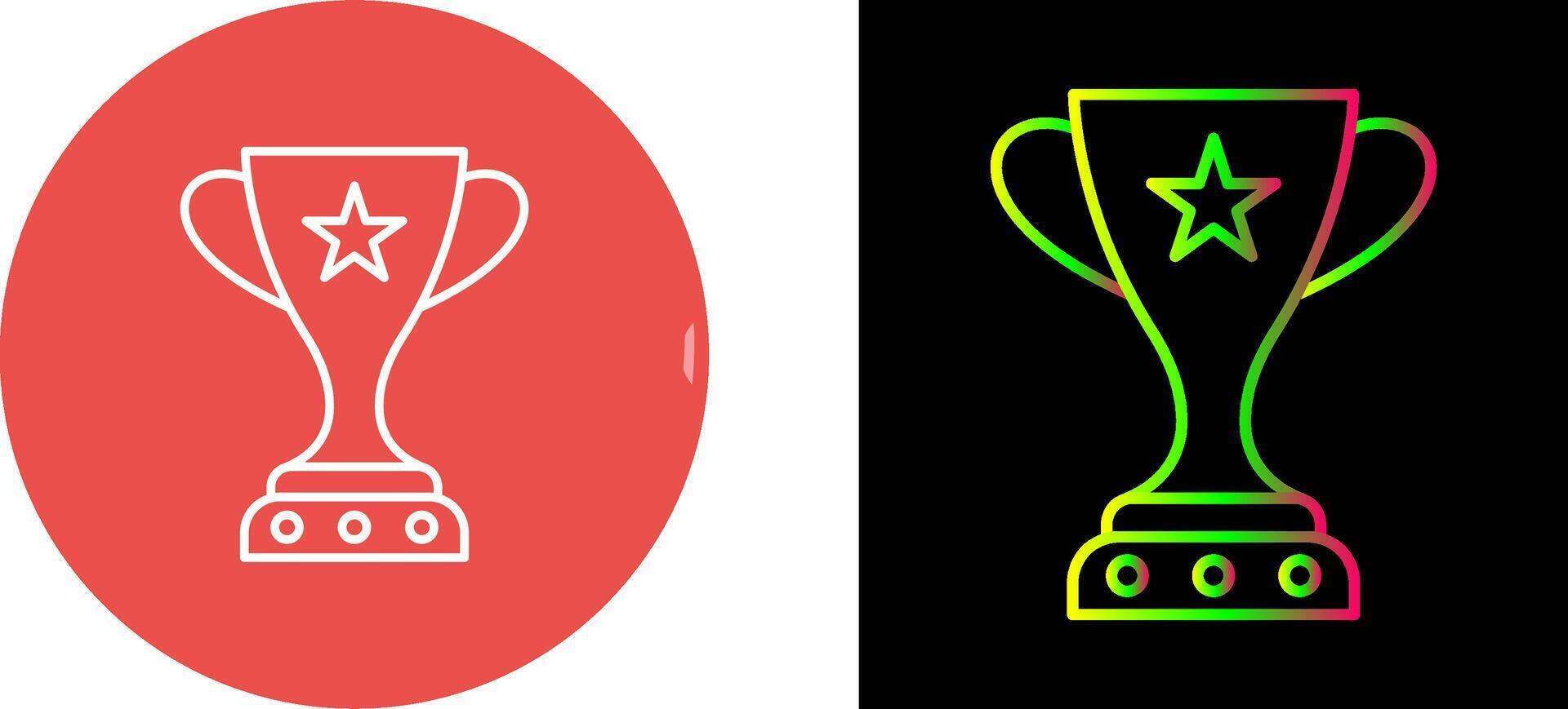 Unique Winner Icon Design vector