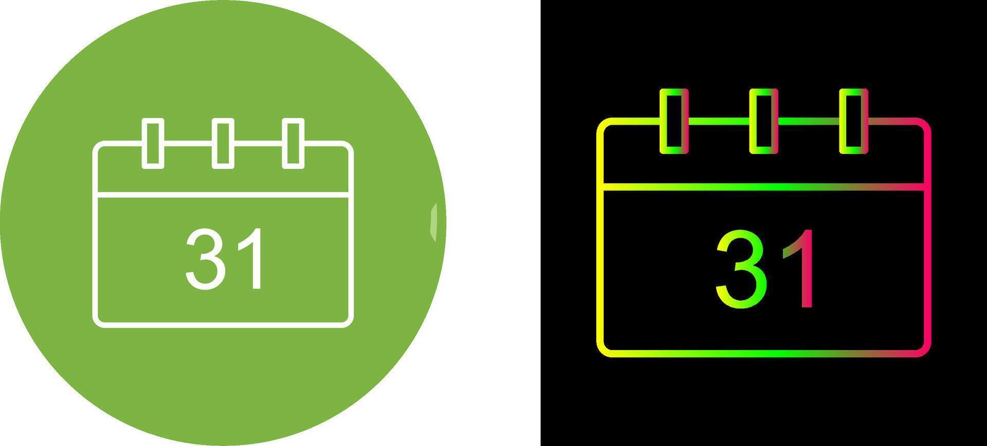 Unique Calendar Icon Design vector