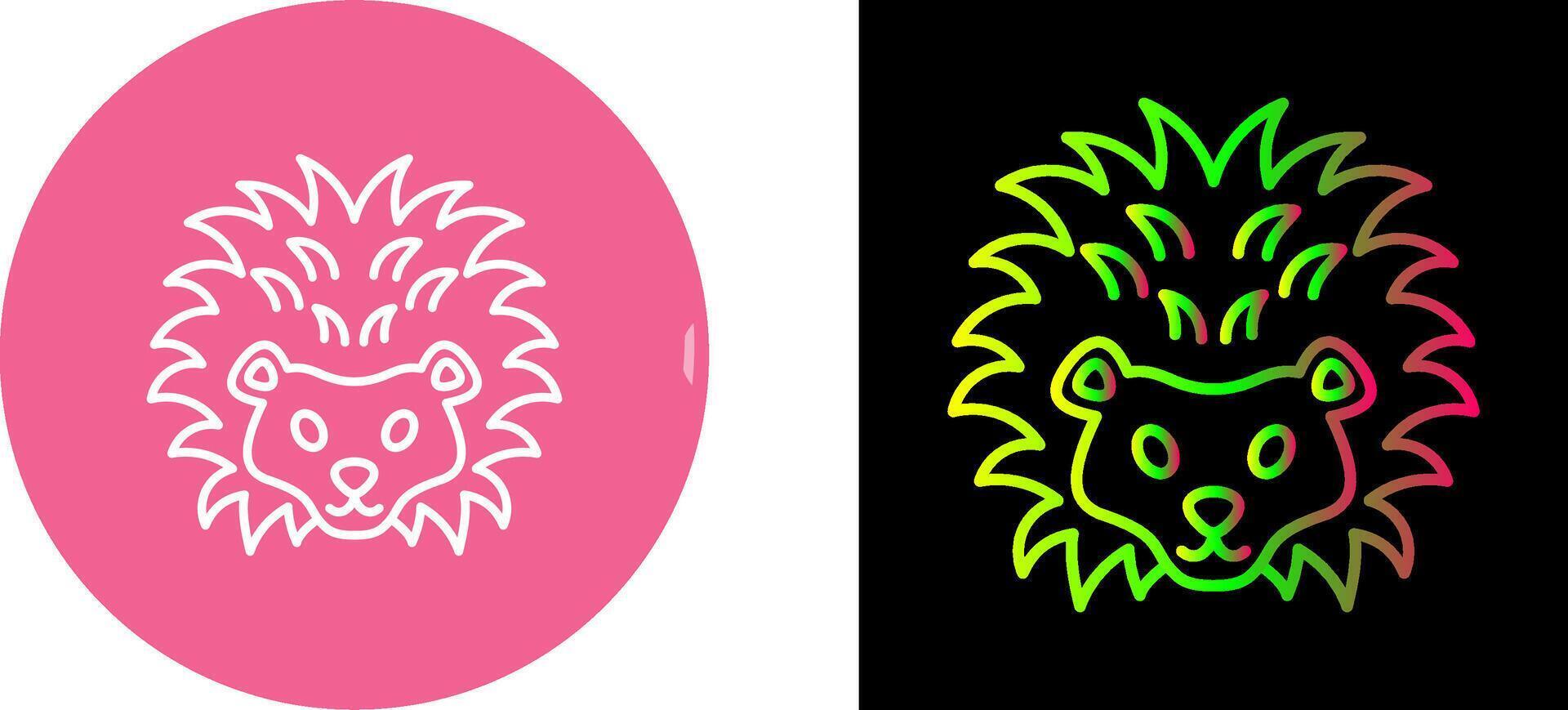 Hedgehog Icon Design vector