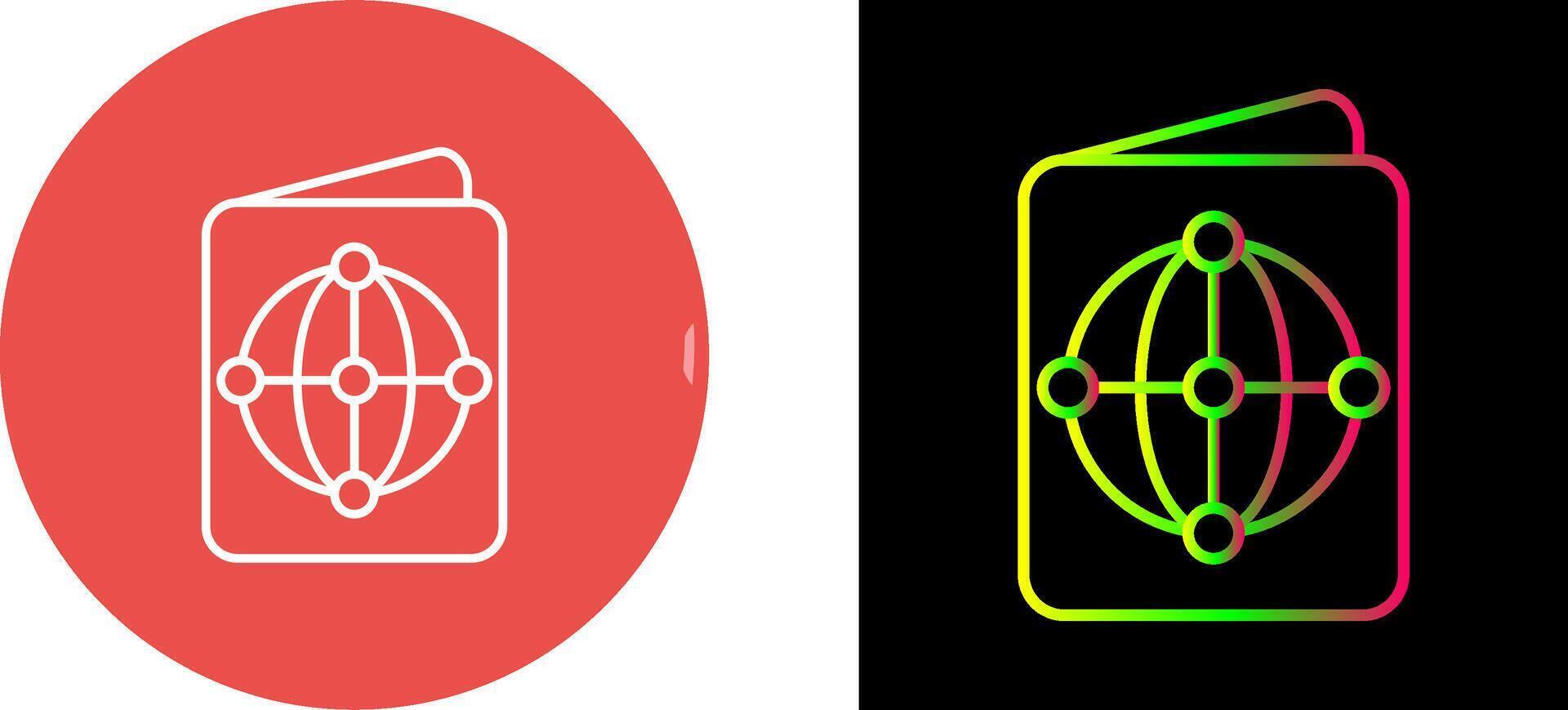 Passport Icon Design vector