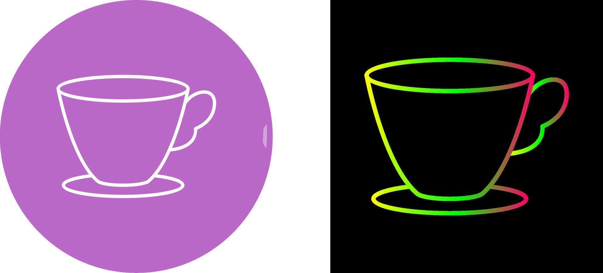 Tea Cup Icon Design vector