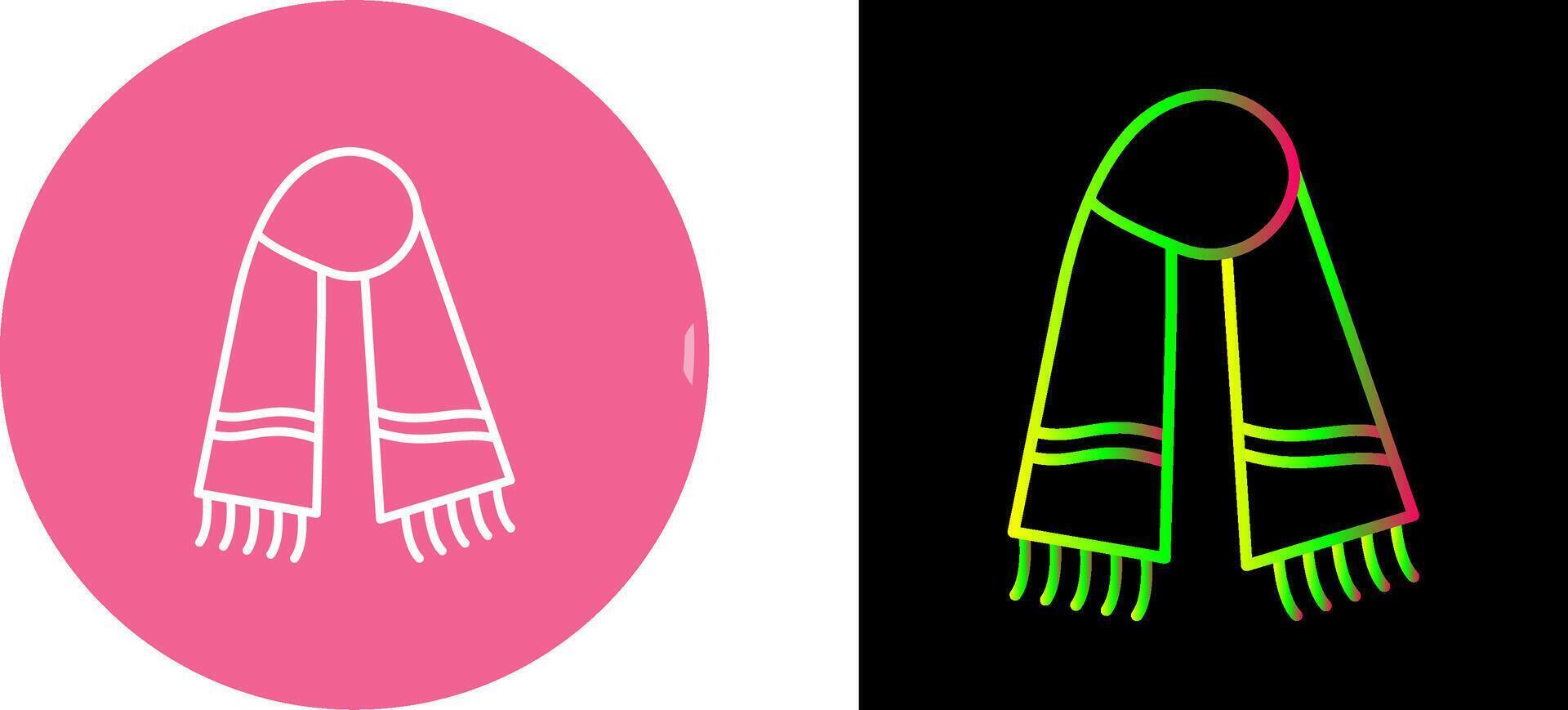 Warm Scarf Icon Design vector