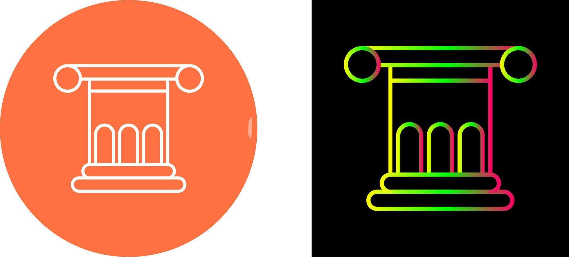 Roman Law Icon Design vector