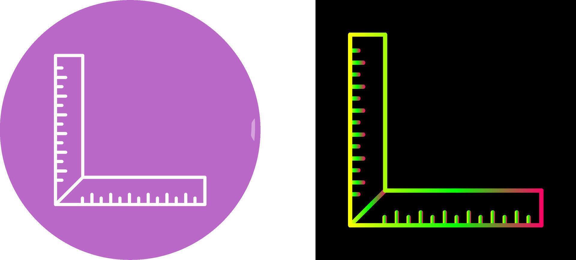 square Ruler Icon Design vector
