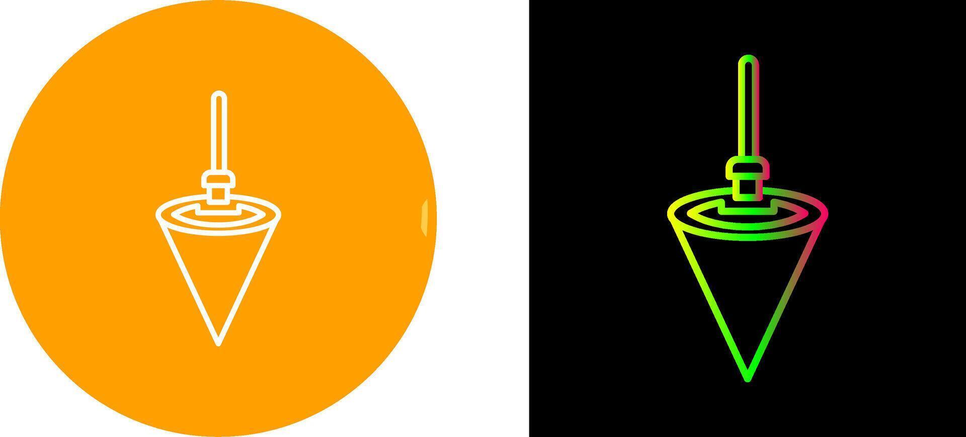 Plumb Bob Icon Design vector