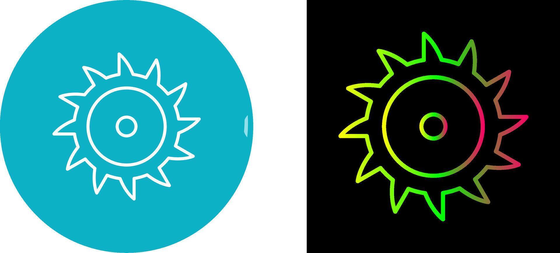 Saw Blade Icon Design vector