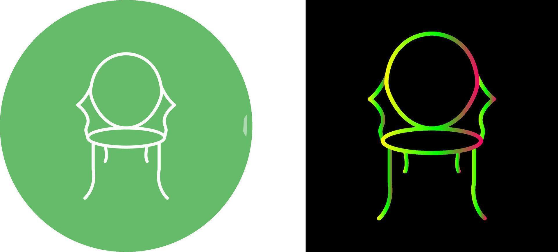Ancient Chair Icon Design vector